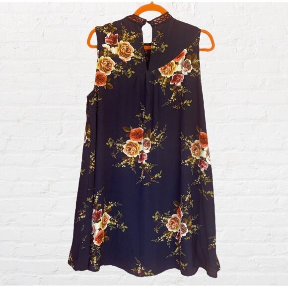 Altar’d State blue fora print sleeveless dress - Picture 2 of 7